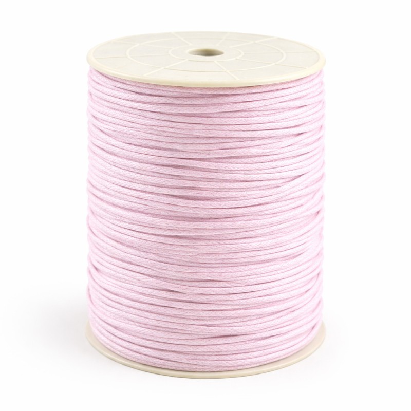 Κορδόνι Κηρωμένο 0,2εκ. - Χρώμα Ροζ (100μ.)