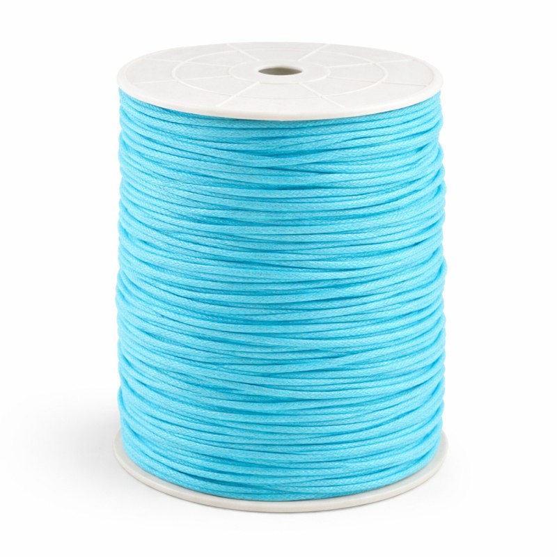 Κορδόνι Κηρωμένο 0,2εκ. - Χρώμα Τιρκουάζ (100μ.)