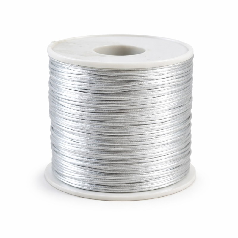 Κορδόνι Ποντικοουρά 0,1εκ. - Χρώμα Ασημί (100μ.)