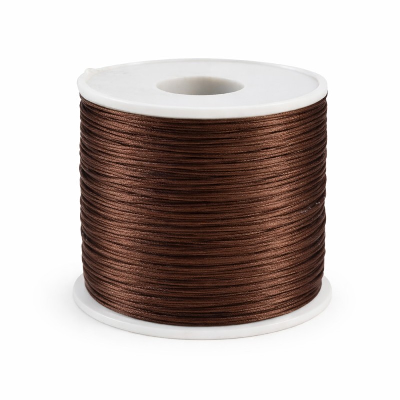 Κορδόνι Ποντικοουρά 0,1εκ. - Χρώμα Καφέ (100μ.)
