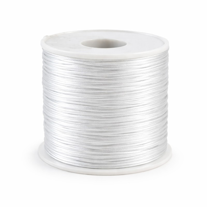 Κορδόνι Ποντικοουρά 0,1εκ. - Χρώμα Λευκό (100μ.)