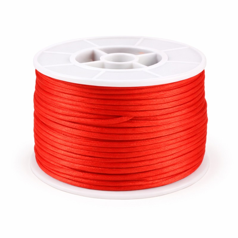 Κορδόνι Ποντικοουρά 0,2εκ. - Χρώμα Κόκκινο (50μ.)