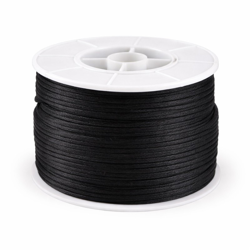 Κορδόνι Ποντικοουρά 0,2εκ. - Χρώμα Μαύρο (50μ.)