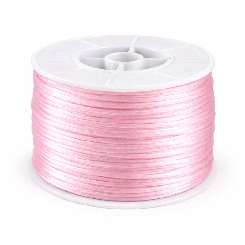 Κορδόνι Ποντικοουρά 0,2εκ. - Χρώμα Ροζ (50μ.)