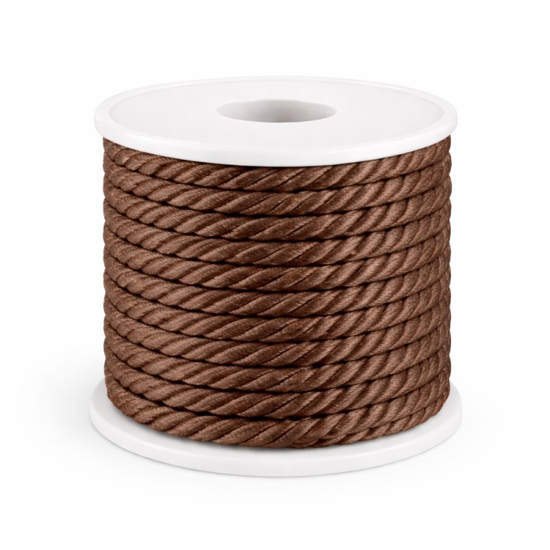 Κορδόνι Rayon 0,5εκ. - Χρώμα Καφέ (15μ.)
