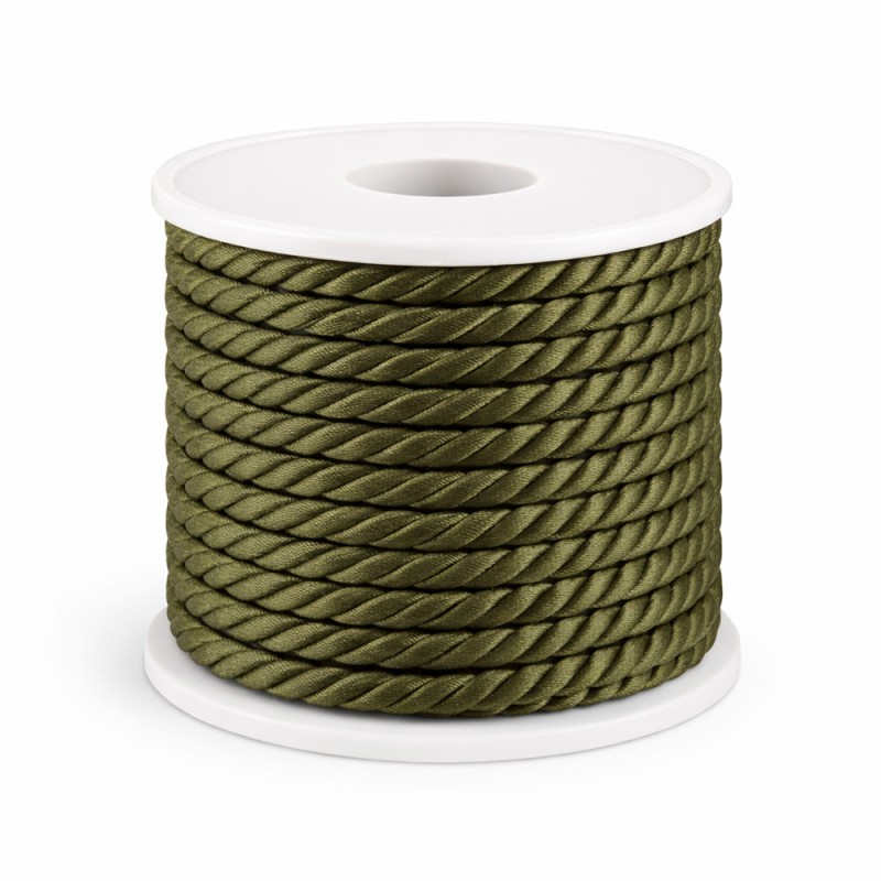 Κορδόνι Rayon 0,5εκ. - Χρώμα Λαδί (15μ.)