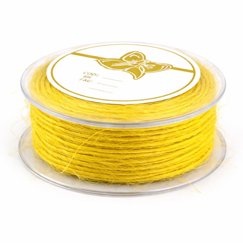Κορδόνι Σπάγκος 0,3εκ. - Χρώμα Λεμονί (30μ.)