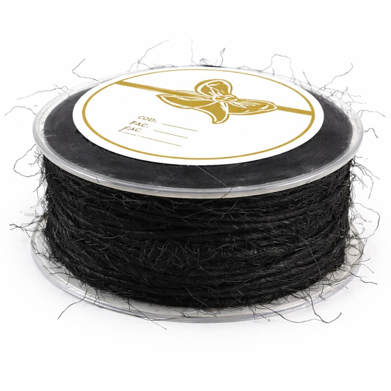 Κορδόνι Σπάγκος 0,3εκ. - Χρώμα Μαύρο (30μ.)