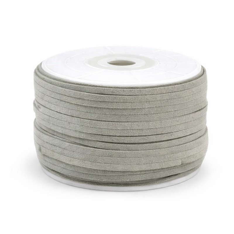 Κορδόνι Σουέντ 0,3εκ. - Χρώμα Ασημί (50μ.)