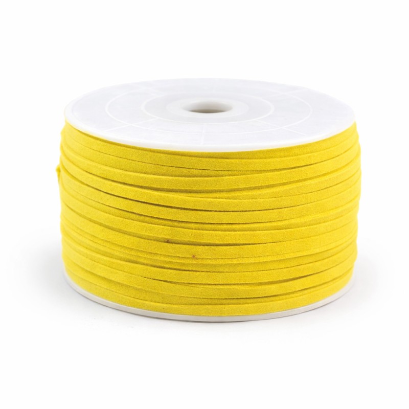 Κορδόνι Σουέντ 0,3εκ. - Χρώμα Κίτρινο (50μ.)