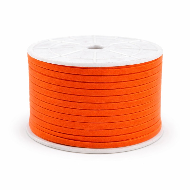 Κορδόνι Σουέντ 0,3εκ. - Χρώμα Πορτοκαλί (50μ.)