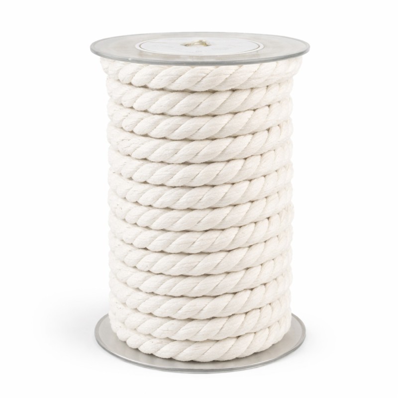 Κορδόνι Βαμβακερό 1,5εκ. - Χρώμα Λευκό (6μ.)