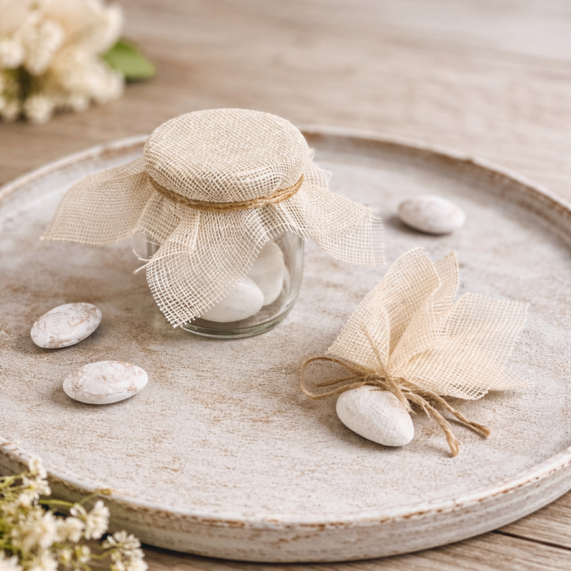 Γάζα Κολαρισμένη 12x12εκ. - Χρώμα Εκρού (100τμχ.)