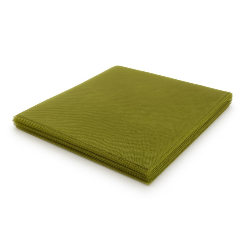 Τούλι Τετράγωνο 35x35εκ. - Χρώμα Λαδί (100τμχ.)