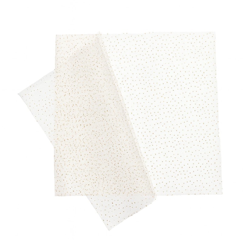 Τούλι Με Γκλίτερ Τετράγωνο 14x14εκ. - Χρώμα Εκρού (100τμχ.)