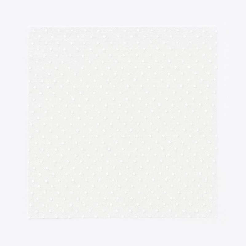 Τούλι Πουά Τετράγωνο 30x30εκ. - Χρώμα Λευκό (50τμχ.)