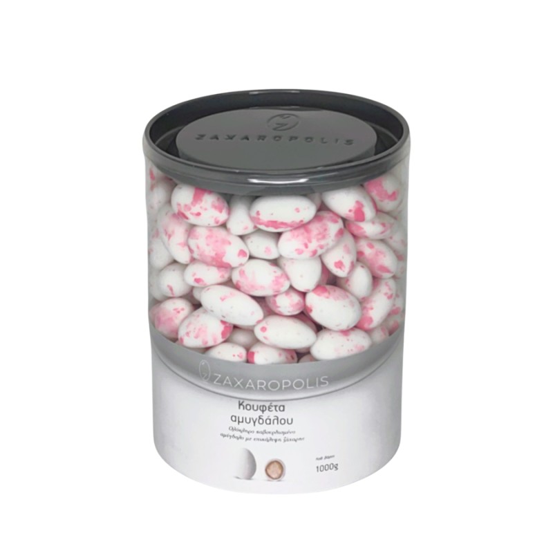 Κουφέτα Zaxaropolis - Αμυγδάλου Πιτσιλωτό Ροζ (1kg.) ≈250τμχ.