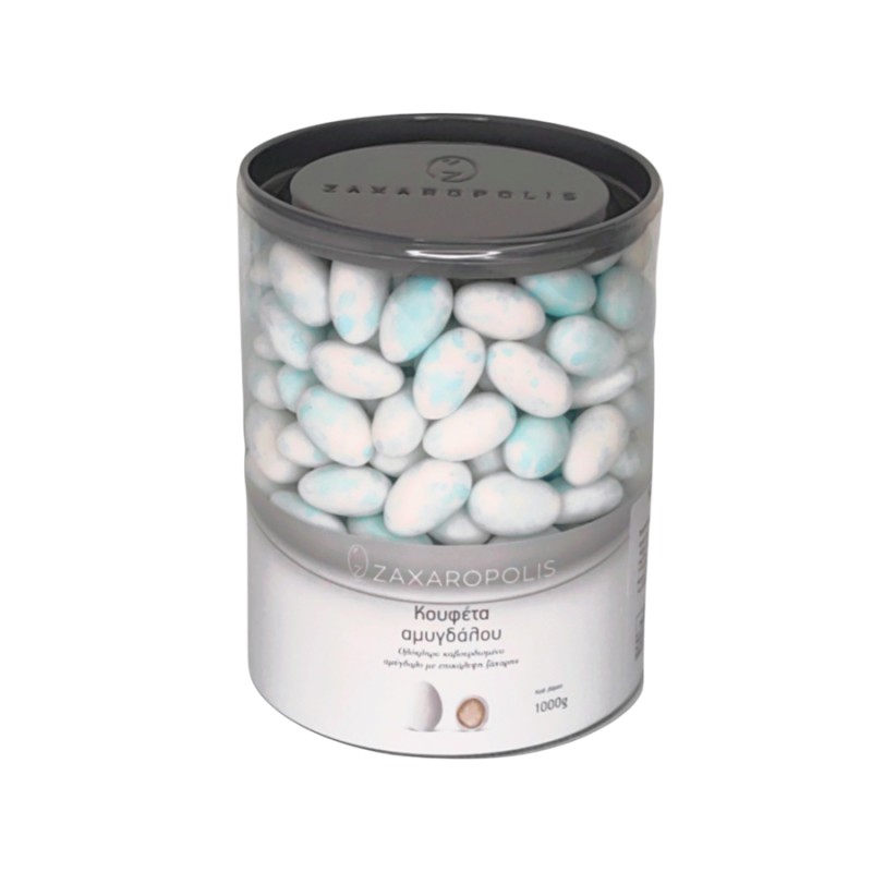 Κουφέτα Zaxaropolis - Αμυγδάλου Πιτσιλωτό Γαλάζιο (5kg.) ≈1.250τμχ.