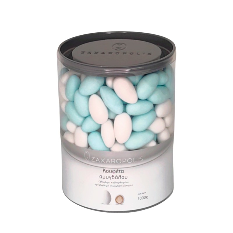 Κουφέτα Zaxaropolis - Αμυγδάλου Λευκό Γαλάζιο (1kg.) ≈250τμχ.