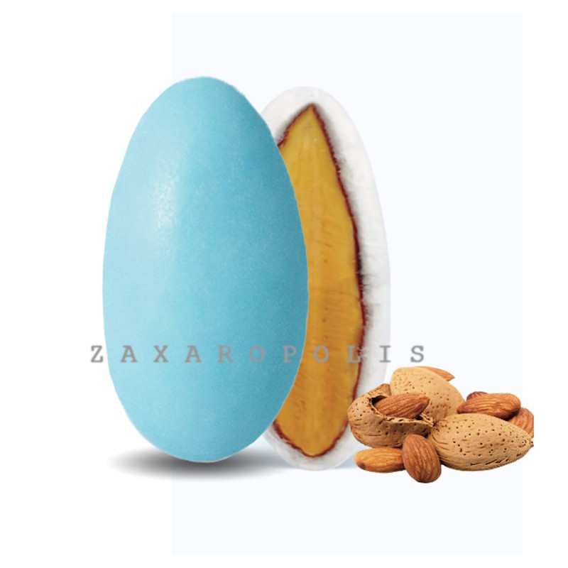 Κουφέτα Zaxaropolis - Αμυγδάλου Γαλάζιο (5kg.) ≈1.250τμχ.