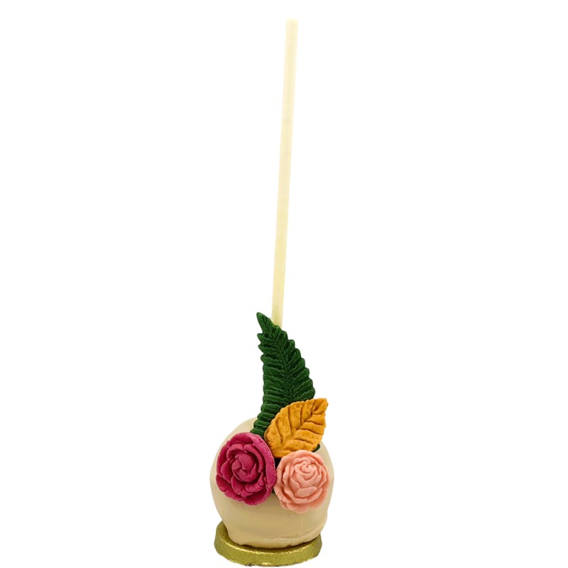 Popcake Με Ζαχαρόπαστα – Λουλούδια (≈35gr./≈5εκ.)