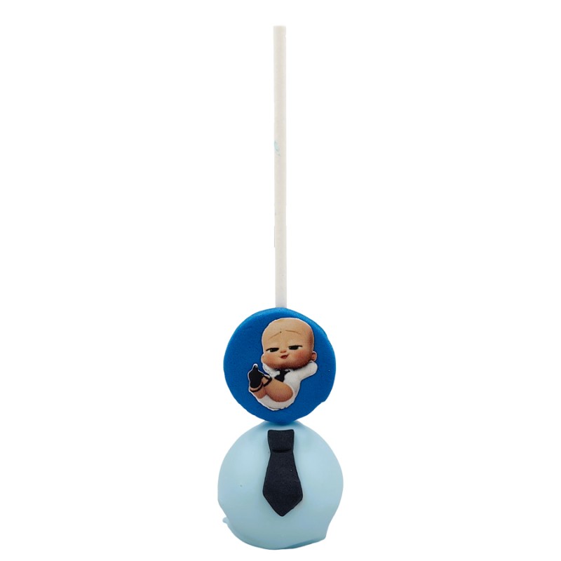 Popcake Με Ζαχαρόπαστα – Boss Baby (≈35gr./≈5εκ.)