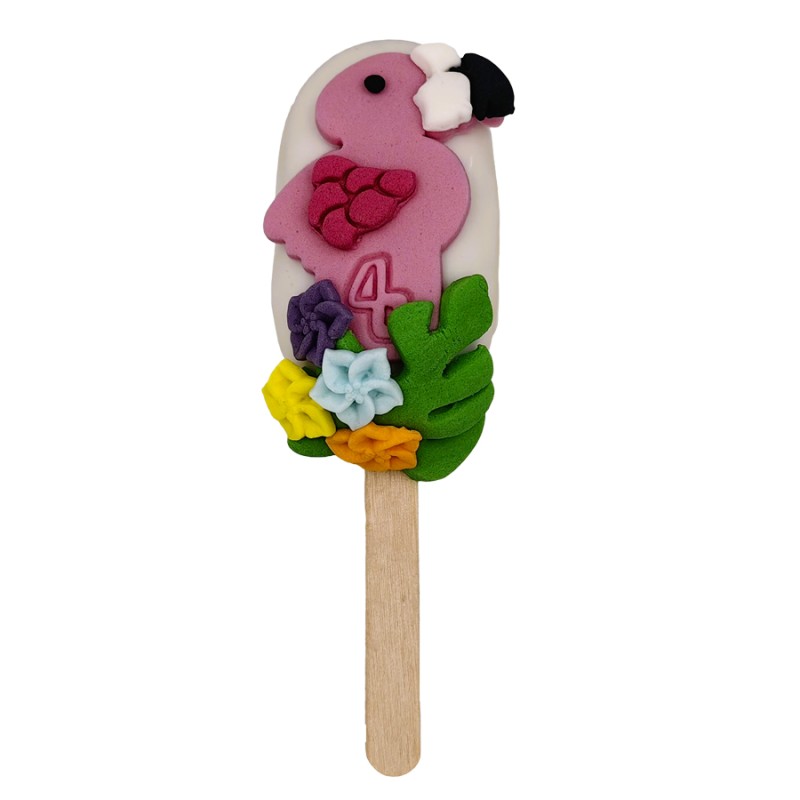 Cakesickle Με Ζαχαρόπαστα – Φλαμίνγκο (≈50gr./≈7εκ.)