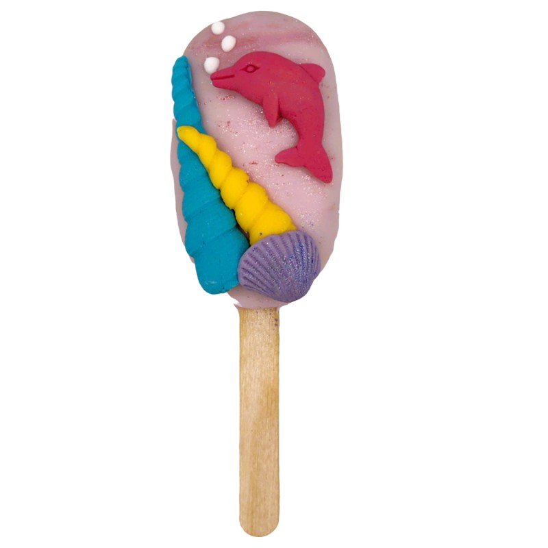 Cakesickle Με Ζαχαρόπαστα – Θαλασσινό Θέμα (≈50gr./≈7εκ.)