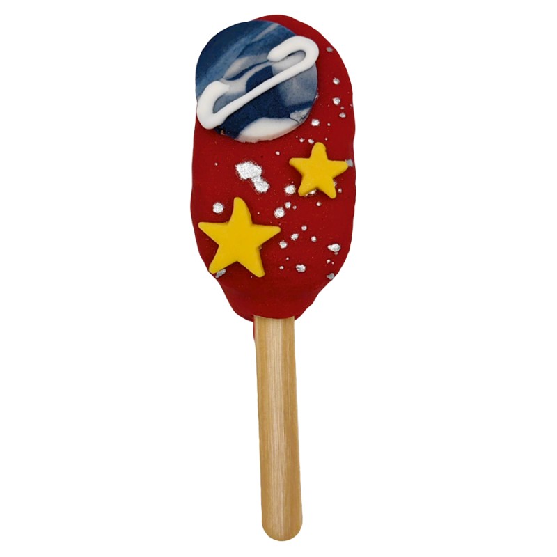 Cakesickle Με Ζαχαρόπαστα – Διάστημα (≈50gr./≈7εκ.)