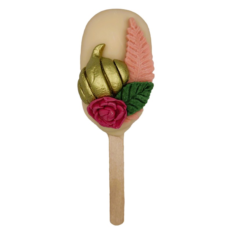 Cakesickle Με Ζαχαρόπαστα – Λουλούδια (≈50gr./≈7εκ.)