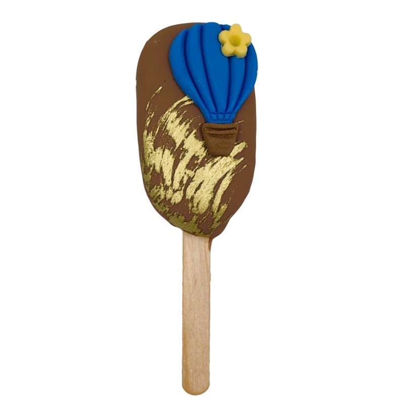 Cakesickle Με Ζαχαρόπαστα – Αερόστατο (≈50gr./≈7εκ.)