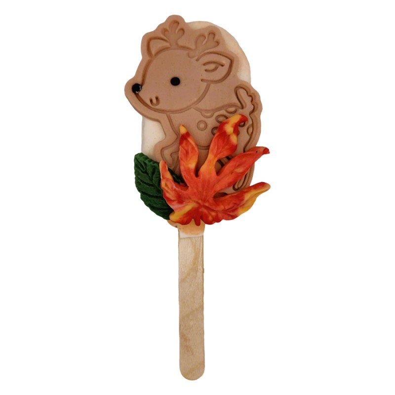 Cakesickle Με Ζαχαρόπαστα – Ζώα του Δάσους (≈50gr./≈7εκ.)