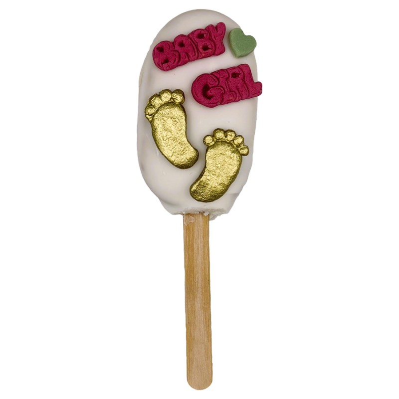 Cakesickle Με Ζαχαρόπαστα – Μωρό Κοριτσάκι (≈50gr./≈7εκ.)