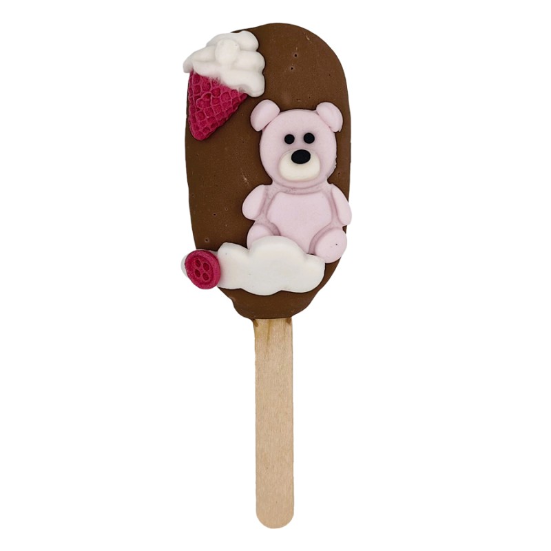 Cakesickle Με Ζαχαρόπαστα – Αρκουδάκι (≈50gr./≈7εκ.)