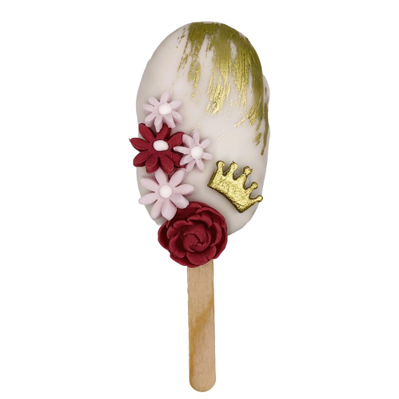 Cakesickle Με Ζαχαρόπαστα – Λουλούδια (≈50gr./≈7εκ.)