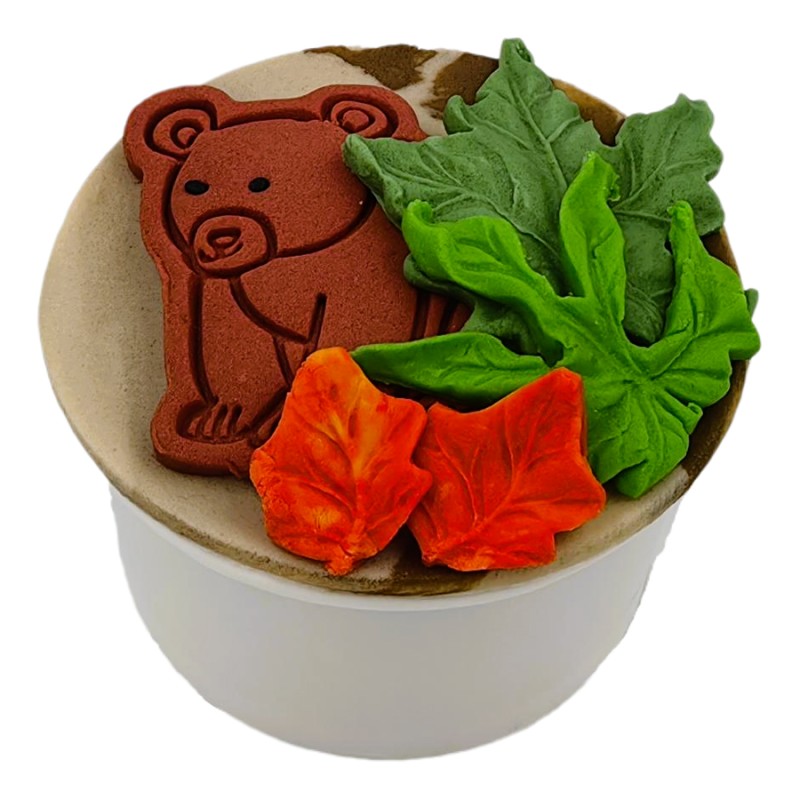 Cupcake Με Ζαχαρόπαστα – Ζωάκια του Δάσους (≈75gr./≈7εκ.)