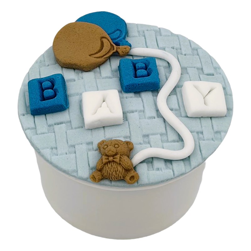 Cupcake Με Ζαχαρόπαστα – Μωρό Αγοράκι (≈75gr./≈7εκ.)