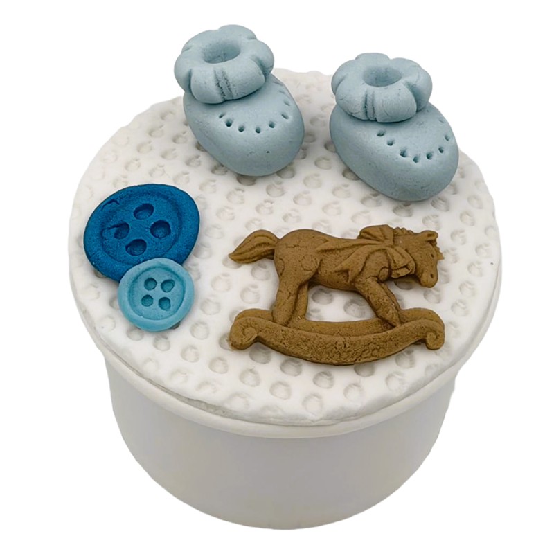 Cupcake Με Ζαχαρόπαστα – Μωρό Αγοράκι (≈75gr./≈7εκ.)