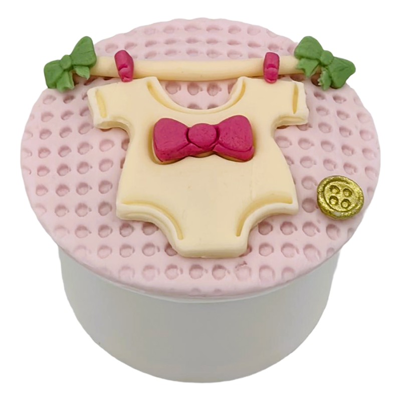 Cupcake Με Ζαχαρόπαστα – Μωρό Κοριτσάκι (≈75gr./≈7εκ.)