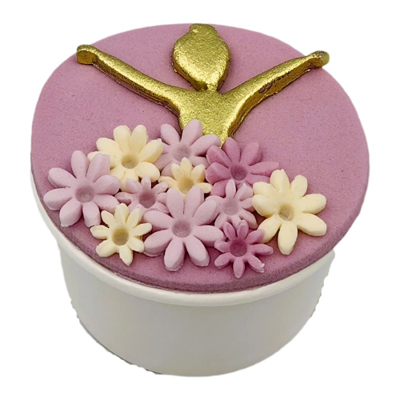 Cupcake Με Ζαχαρόπαστα – Μπαλαρίνα (≈75gr./≈7εκ.)