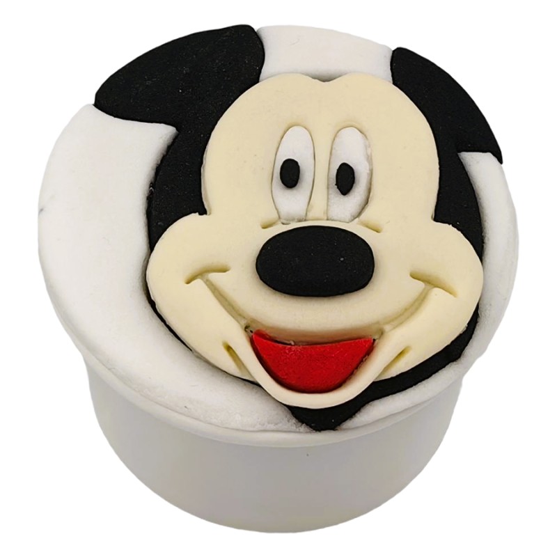 Cupcake Με Ζαχαρόπαστα – Mickey Mouse (≈75gr./≈7εκ.)