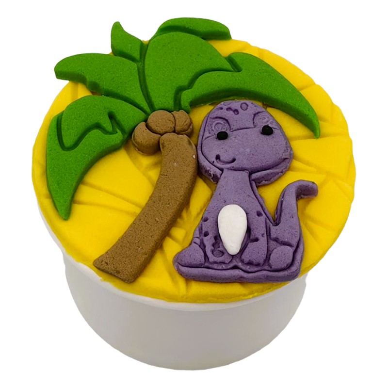 Cupcake Με Ζαχαρόπαστα – Δεινόσαυρος (≈75gr./≈7εκ.)