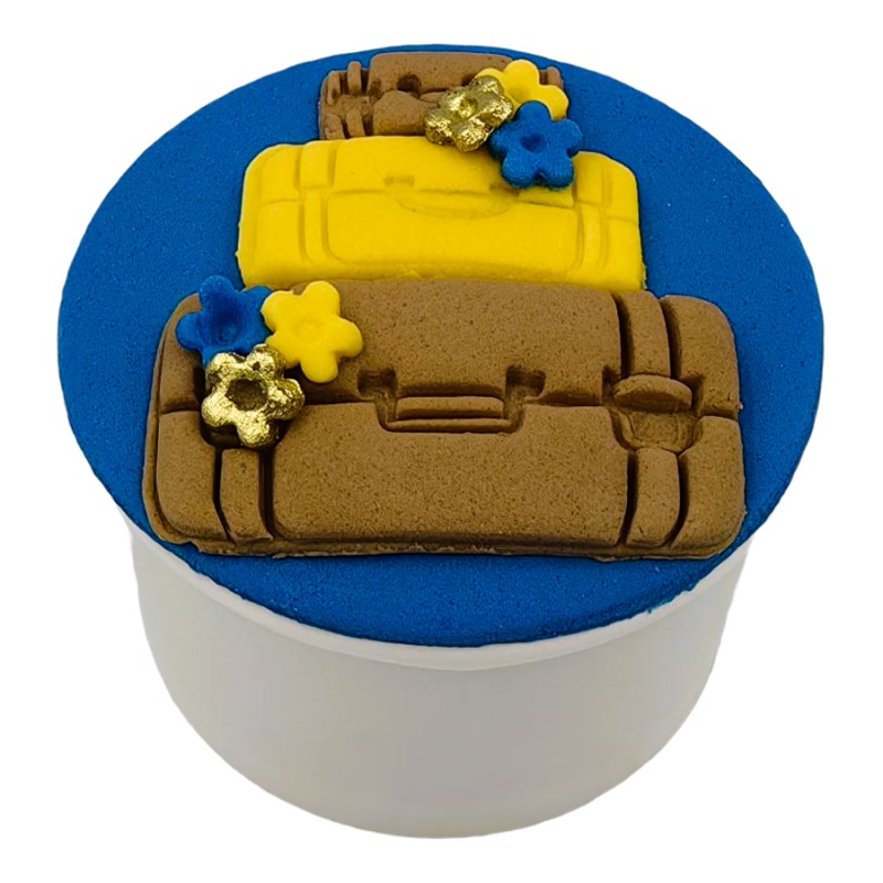 Cupcake Με Ζαχαρόπαστα – Ταξίδι (≈75gr./≈7εκ.)