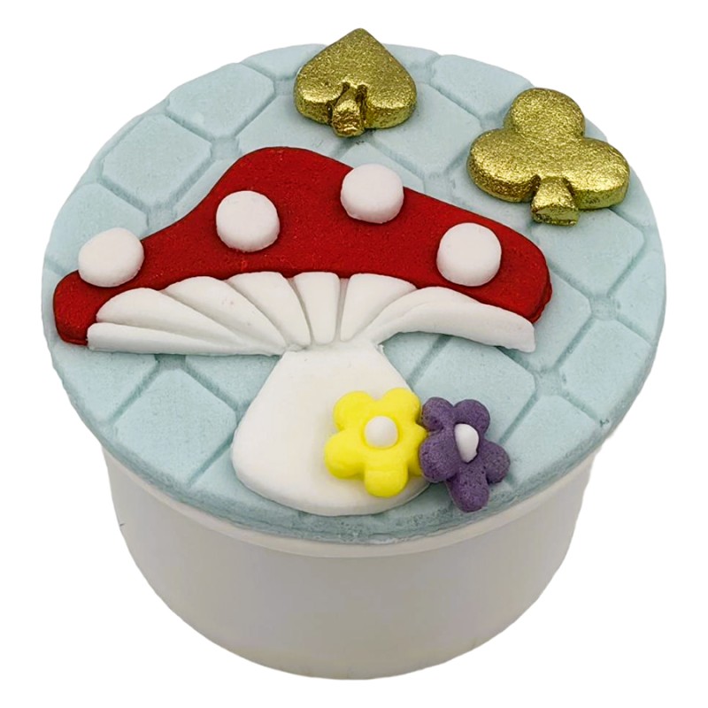 Cupcake Με Ζαχαρόπαστα – Μανιτάρι (≈75gr./≈7εκ.)