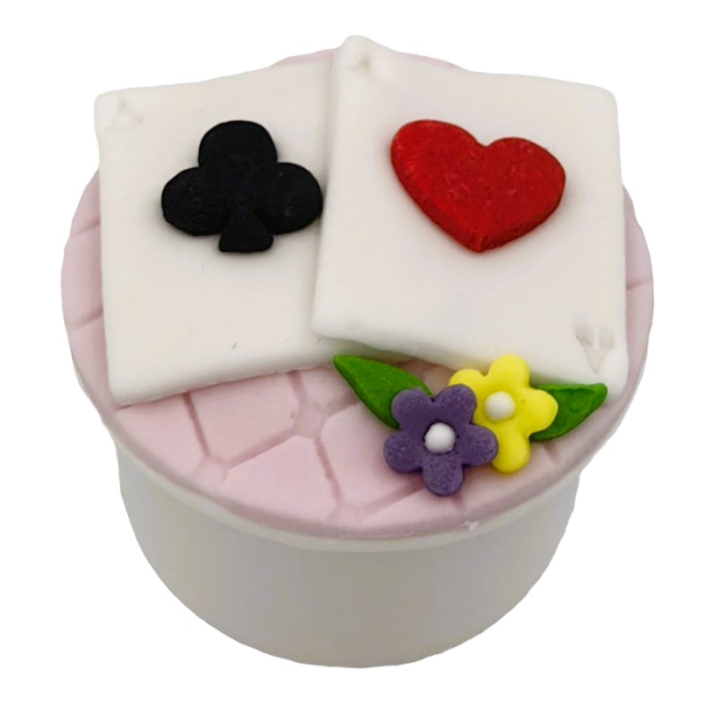 Cupcake Με Ζαχαρόπαστα – Τράπουλα (≈75gr./≈7εκ.)