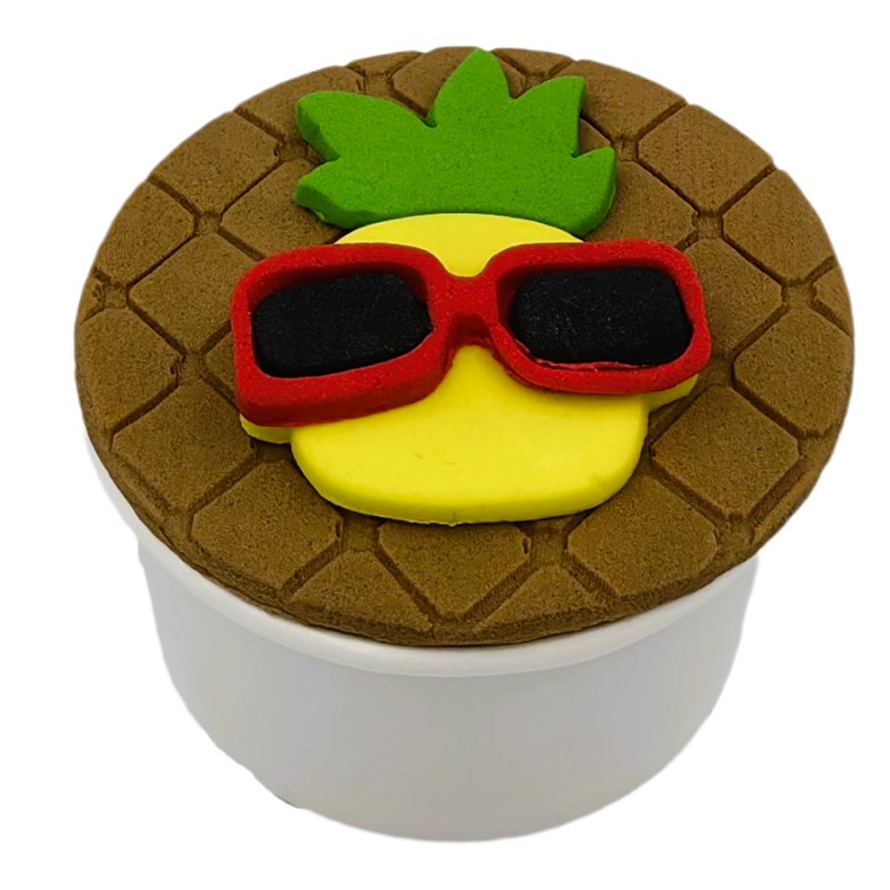 Cupcake Με Ζαχαρόπαστα – Ανανάς (≈75gr./≈7εκ.)