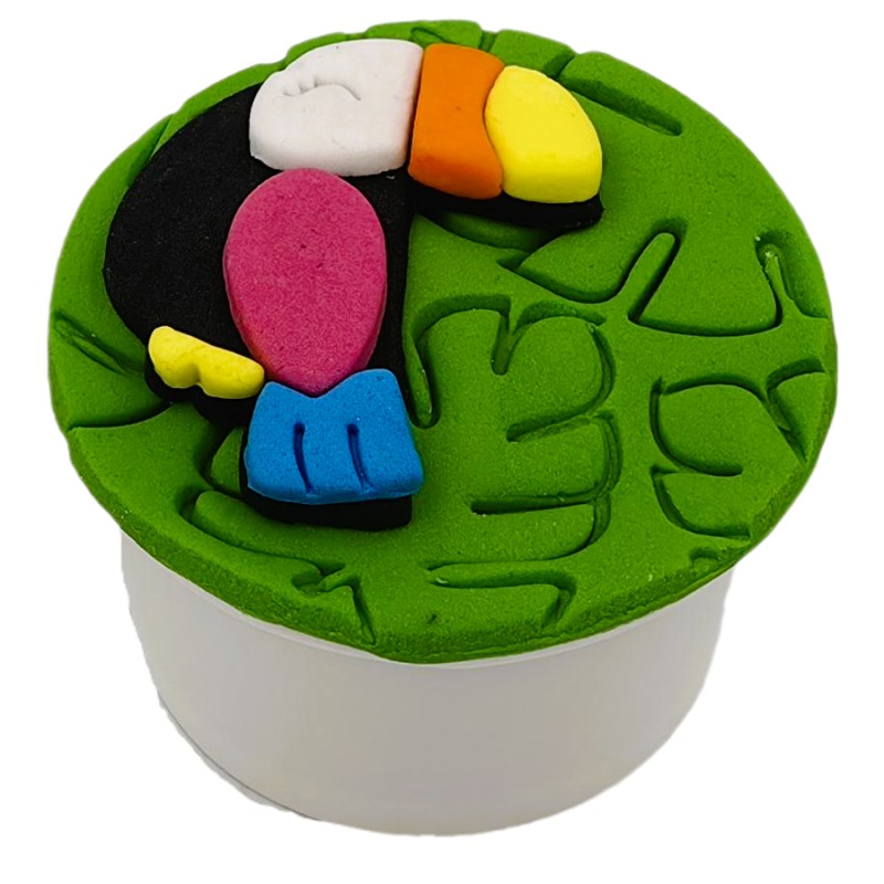 Cupcake Με Ζαχαρόπαστα – Τουκάν (≈75gr./≈7εκ.)