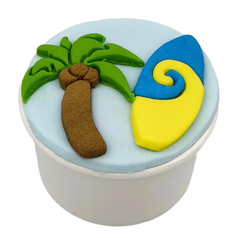 Cupcake Με Ζαχαρόπαστα – Σερφ (≈75gr./≈7εκ.)