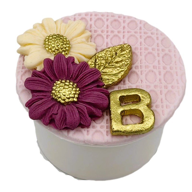 Cupcake Με Ζαχαρόπαστα – Λουλούδια (≈75gr./≈7εκ.)