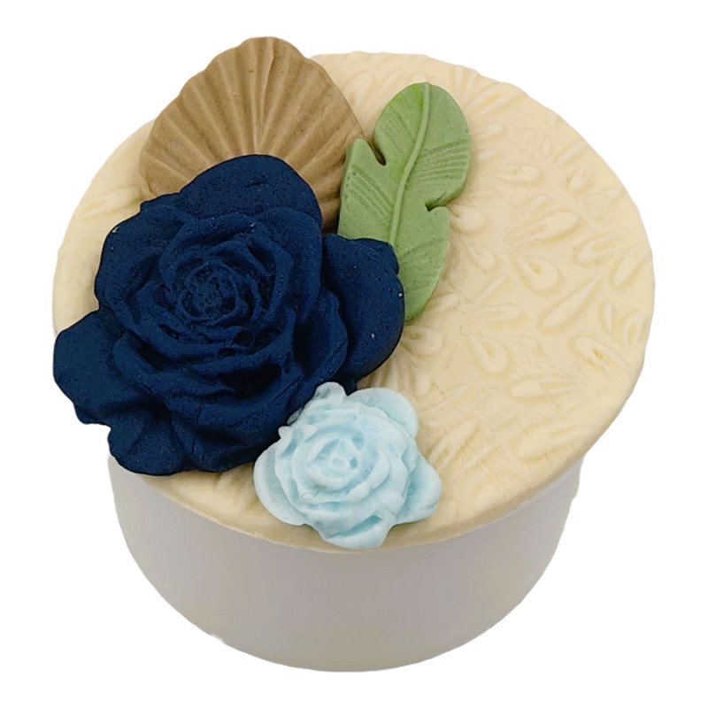 Cupcake Με Ζαχαρόπαστα – Λουλούδια (≈75gr./≈7εκ.)